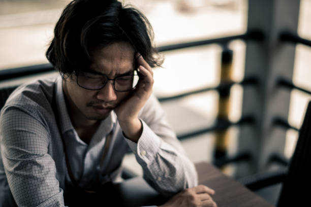istock business man is stressed from his work. depression and anxiety concept. 866335426