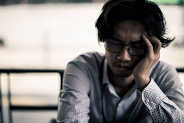istock business man is stressed from his work. depression and anxiety concept. 866335566