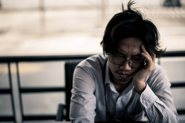 istock business man is stressed from his work. depression and anxiety concept. 866335832