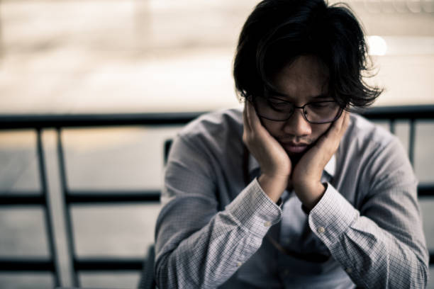 istock business man is stressed from his work. depression and anxiety concept. 866335872