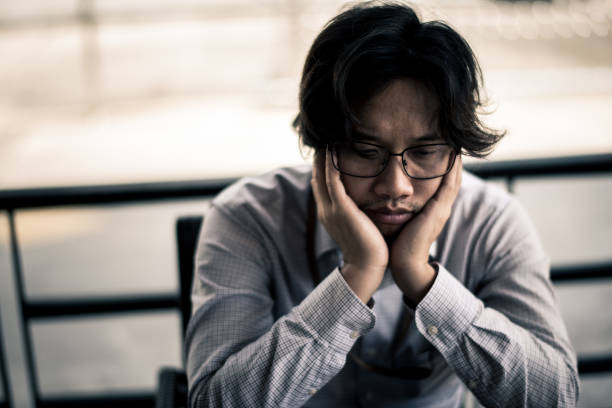 istock business man is stressed from his work. depression and anxiety concept. 866336238