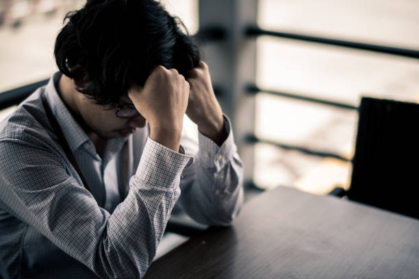 istock business man is stressed from his work. depression and anxiety concept. 866336528