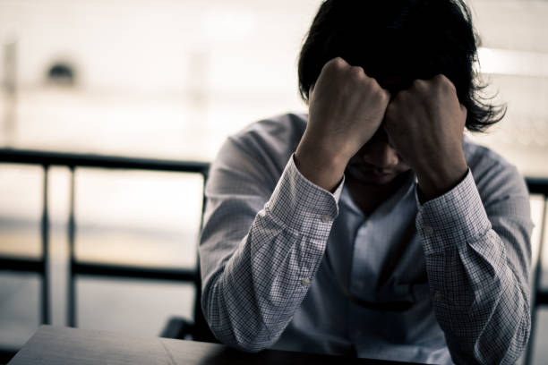 istock business man is stressed from his work. depression and anxiety concept. 866336898