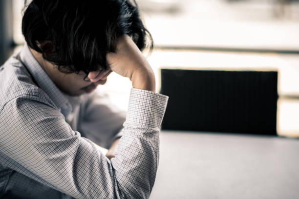 istock business man is stressed from his work. depression and anxiety concept. 866336958