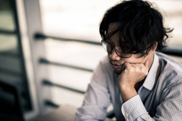 istock business man is stressed from his work. depression and anxiety concept. 866338082