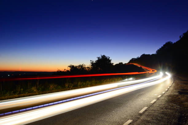 Photo of Car Light Trails at Night