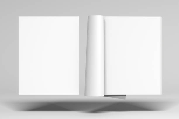 istock Blank open and closed magazine with glossy paper 866340690