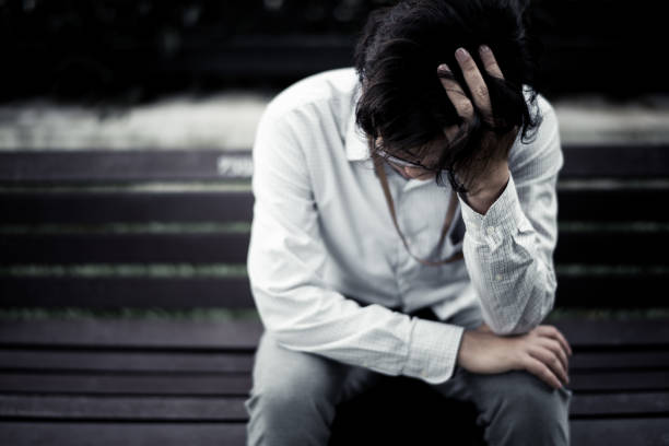 istock business man is stressed from his work. depression and anxiety concept. 866345906