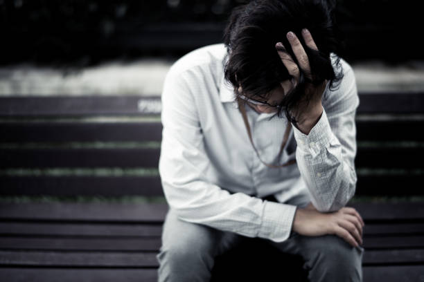 istock business man is stressed from his work. depression and anxiety concept. 866346746