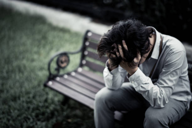 istock business man is stressed from his work. depression and anxiety concept. 866346910