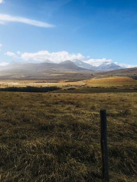 istock Southern Alberta, Canada, Prairie Landscape, Ranch land, Rocky Mountains 866346912