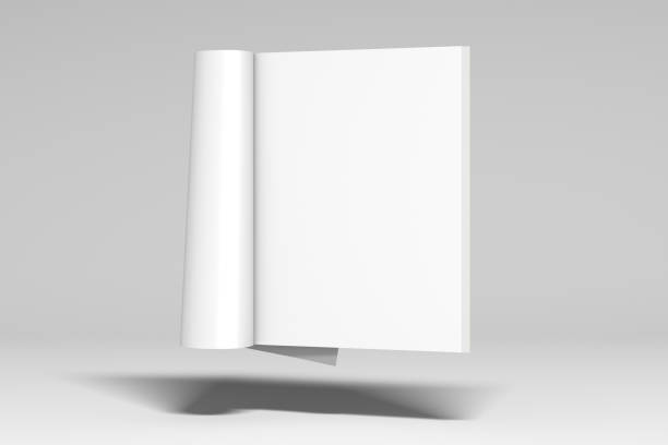istock Blank magazine pages with glossy paper isolated 866348026