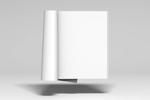 istock Blank magazine pages with glossy paper isolated 866349920