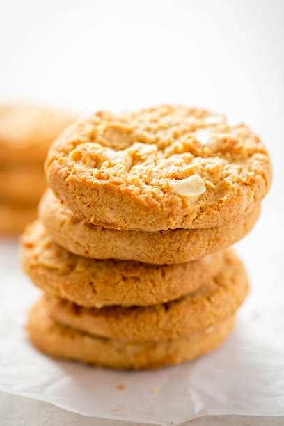istock White chocolate cookies with chute chocolate chunks 866350180