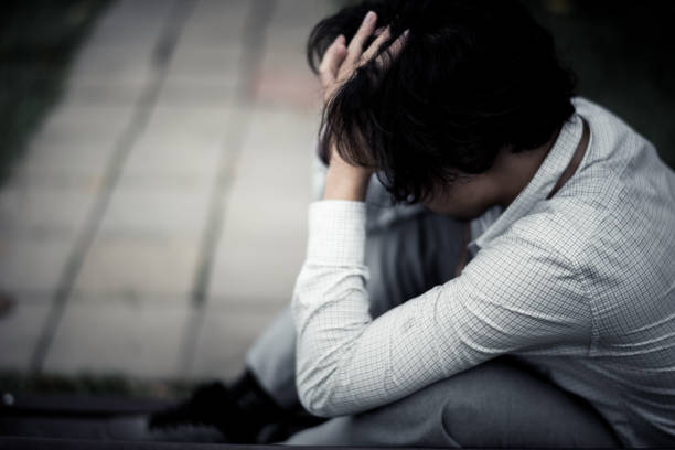 istock business man is stressed from his work. depression and anxiety concept. 866360464
