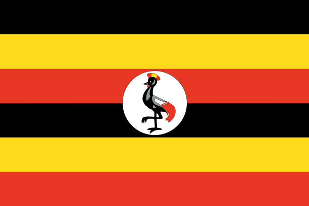 Uganda Vector Flag Uganda Vector Flag. Vector illustration. uganda stock illustrations