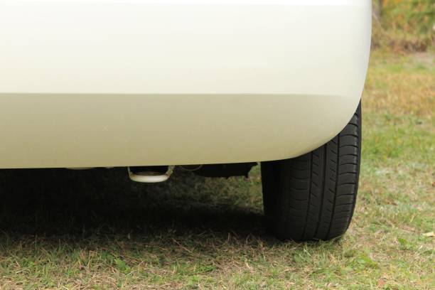 Car tow hook. Rear bumper and car tow hook. bumper stock pictures, royalty-free photos & images