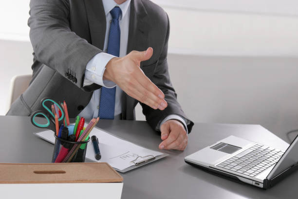 istock Office desk,Working on a Wooden Table 866368074