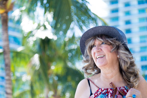 istock Beauty senior woman smiling 866370434