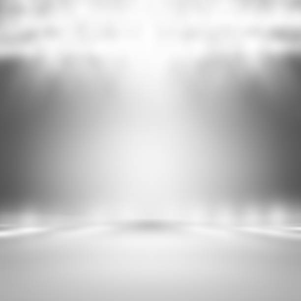 istock Gray empty room studio gradient used for background and display your product 866371206