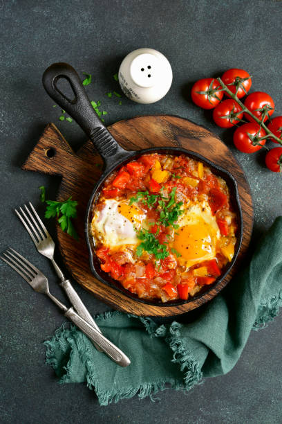istock Shakshuka - eggs in tomato sauce 866371552