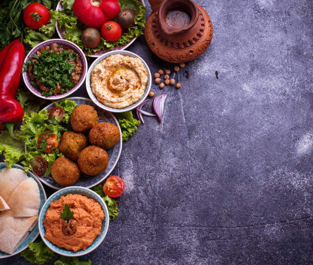 istock Selection of Middle eastern or Arabic dishes. 866371678