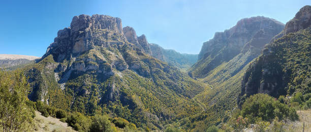 istock Panoramic view of Vikos Gorge in Epirus, northern Greece 866371734