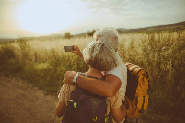 istock Making selfie during our hiking trip 866375650
