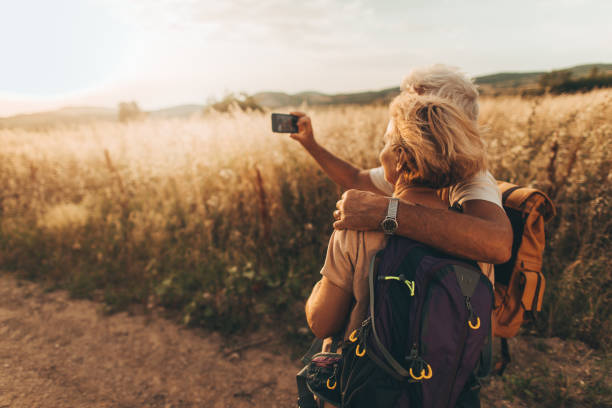 istock Making selfie during our hiking trip 866375800
