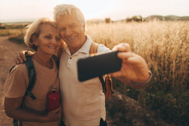 istock Making selfie during our hiking trip 866375810