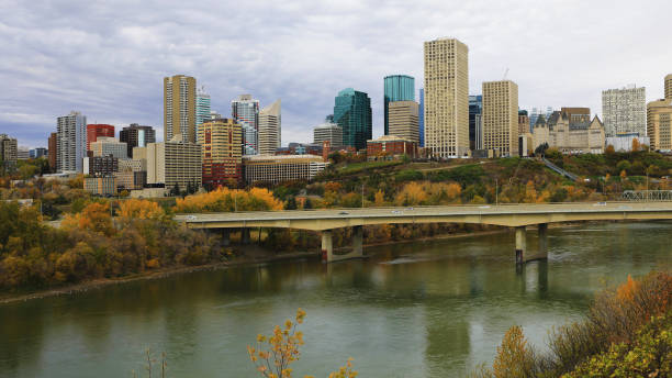 istock Edmonton city center across North Saskatchewan River 866375916