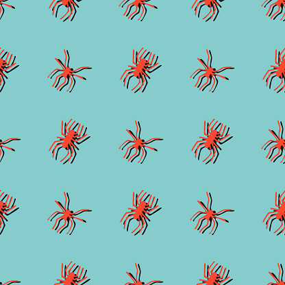 Seamless Patterns With Spiders Stock Illustration - Download Image Now ...