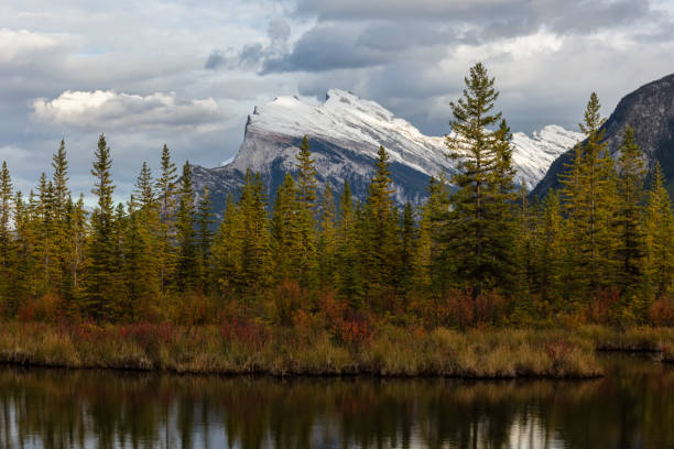 istock Mount Rundle from Vermillion Lakes in Banff 866382792