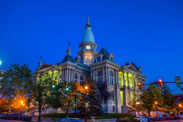 Courthouse Courthouse of Lafayette, Indiana indiana photos stock pictures, royalty-free photos & images