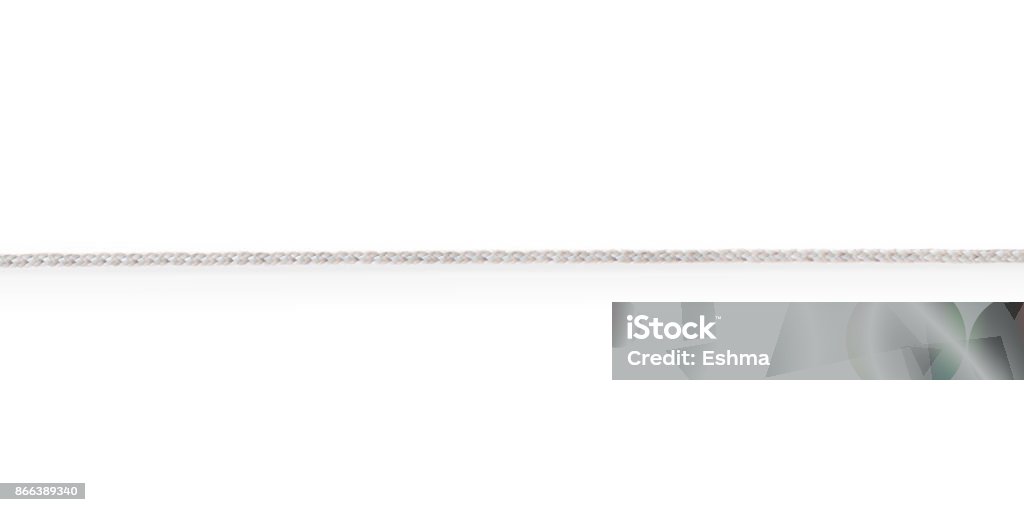 Cuerda fina aislada con trazado de recorte - Foto de stock de Fino - Descripción física libre de derechos