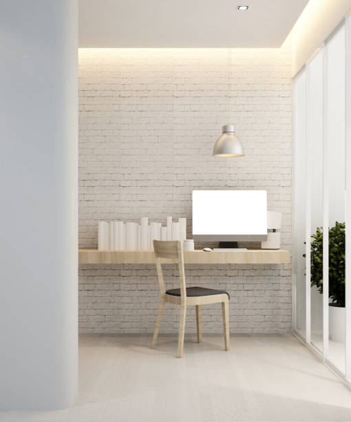 istock study room in home or workplace in apartment - Interior design - 3D Rendering 866391990