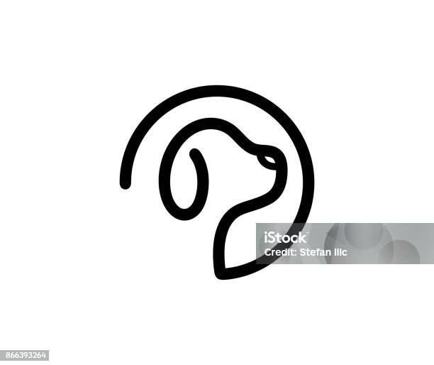 Dog Icon Stock Illustration - Download Image Now - Dog, Logo, Head
