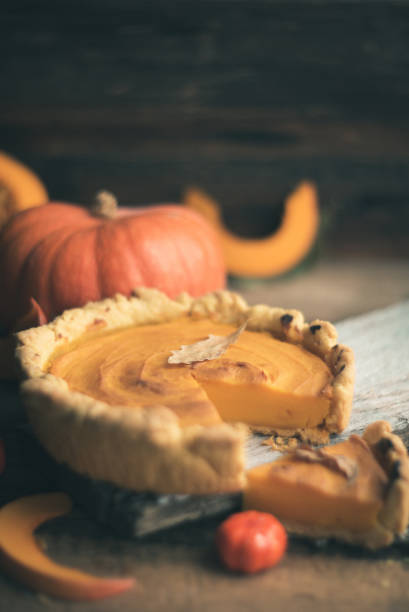 istock Fresh Homemade Pumpkin Pie made for Thanksgiving 866396426