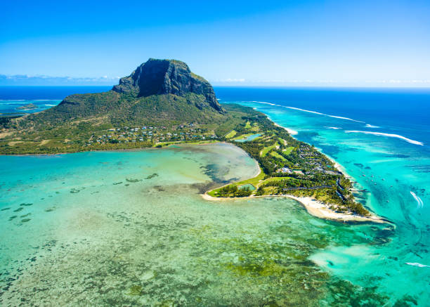 istock Aerial view of Mauritius island 866397380