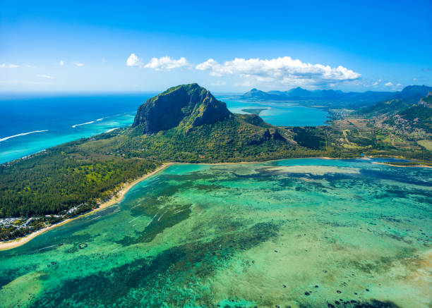 istock Aerial view of Mauritius island 866397384
