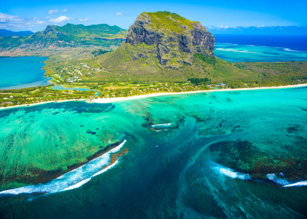 istock Aerial view of Mauritius island 866397412
