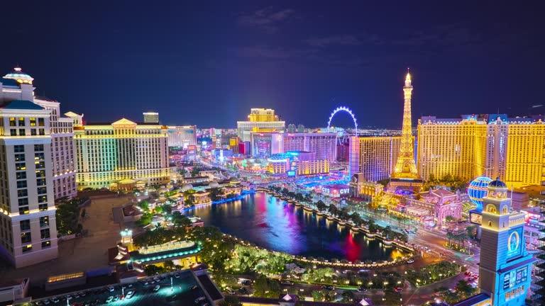 Las Vegas Aerial at night