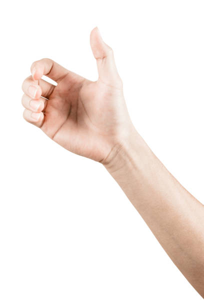 istock Close up Hand and arm  on white  background. 866401910
