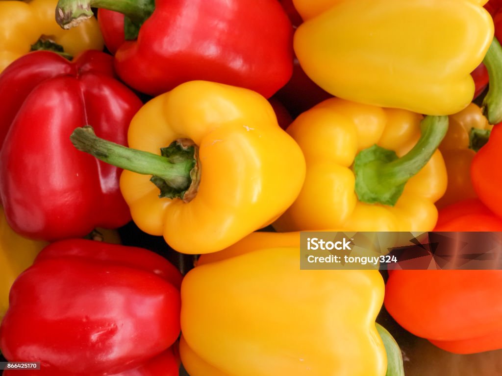 Colorful bell pepper or sweet pepper Colorful bell pepper or sweet pepper on the background Bell Pepper Stock Photo