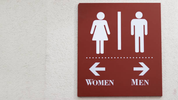 istock Restroom guide for Men and women 866428860
