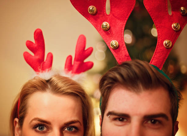 istock Young couple enjoying holidays at home 866432972
