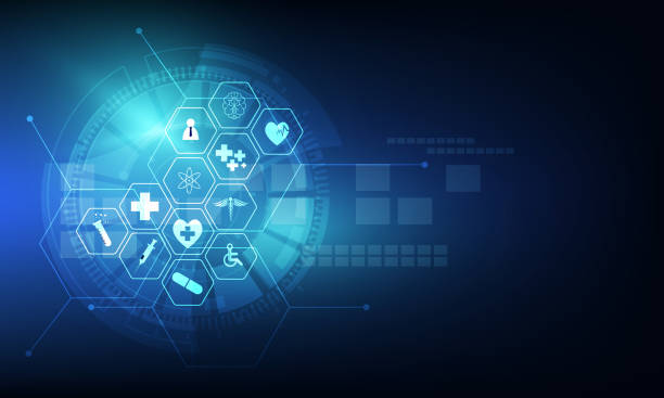 ilustrações de stock, clip art, desenhos animados e ícones de health care icon pattern medical innovation concept background design - life sciences