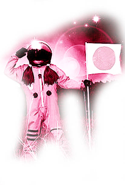 istock Woman astronaut showing Womans Power 866440168