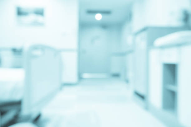 istock Abstract blur Hospital Room interior for background 866447384