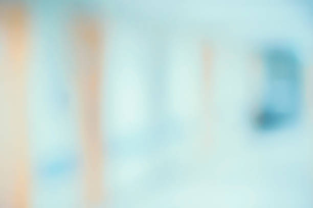 istock Abstract blur hospital corridor defocused Medical background 866447996